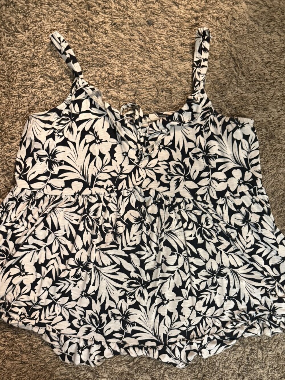 Torrid “Super Soft” Slub Jersey Tropical Tank Size 2